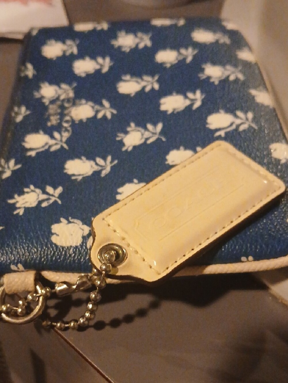 Coach Badlands Floral Wristlet in Blue Multi F 53152 - Picture 8 of 8